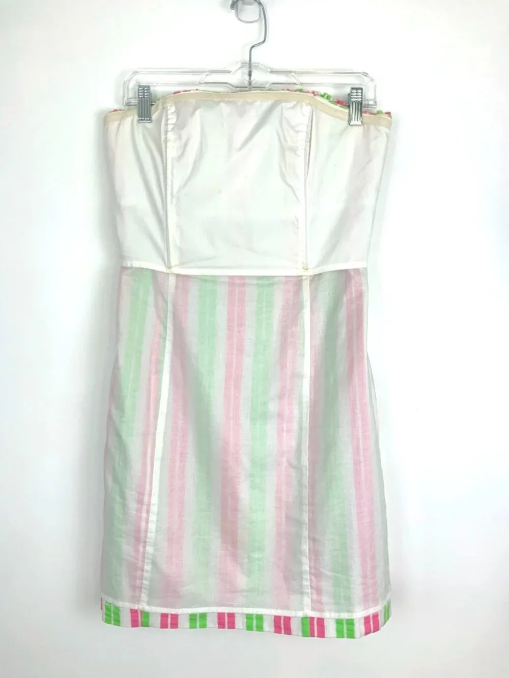 Lilly Pulitzer Franco Cotton Strapless Mini Dress Summer Vacation Sz 8 - Picture 14 of 16